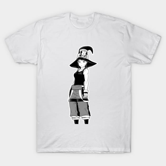 MAKI FIRE FORCE SAD JAPANESE ANIME AESTHETIC T-Shirt by Poser_Boy